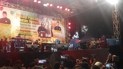 Malam Puncak Hari Jadi Bengkalis ke 507 Dimeriahkan Penampilan Band Kotak